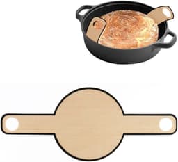 2 stuks Bakmat voor Nederlandse Oven - Broodslinger - Multifunctionele - Siliconen- Sling-bakmat met lange handgreep - Broodbakmat - Herbruikbare -Geschikt voor airfryer, oven en magnetron - 54,5×21 cm - Zwart — thumbnail 1