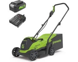 Accugrasmaaier 24V met 33 cm maaibreedte en verstelbare maaihoogte