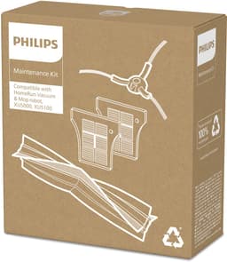 Philips HomeRun XV1453/10 - Vervangingsset voor HomeRun 5000-serie Robotstofzuiger - 1 Hoofdborstel - 1 Zijborstel - 2 Wasbare EPA-filters (E10) — thumbnail 6