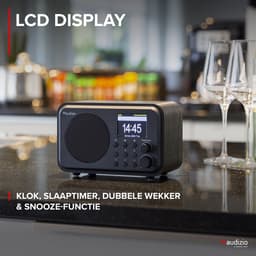 DAB radio - Audizio Vicenza - DAB / DAB+ en Internet radio met Bluetooth - WIFI - Accu - Zwart — thumbnail 4