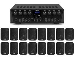 Power Dynamics PV280BT geluidsinstallatie - Met 16 speaker en 8-zone versterker - Bluetooth - 800W