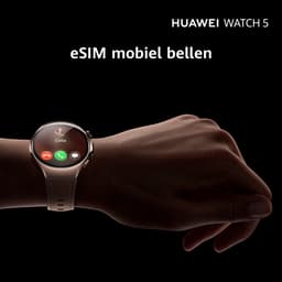 HUAWEI Watch 5 42mm Beige | Multi-sensing X-tap technologie | Gezondheidsoverzicht in 1 tik | Roestvrijstaal | Ultra lange batterij modus | Compatibel met iOS & Android — thumbnail 6