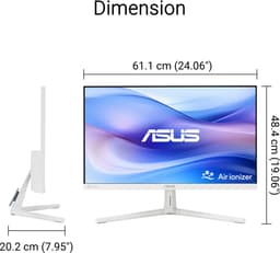ASUS EyeCare VU279HFI-W - FullHD Monitor - IPS - 100Hz - Ingebouwde Air Purifier​ - EPEAT Gold - 27 Inch — thumbnail 11