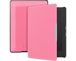 Lunso - Geschikt voor Kobo Aura H20 Edition 1 hoes (6.8 inch) - sleep cover - Lichtroze - (niet voor de Kobo Aura edition 1)