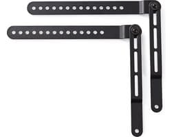 Nedis Soundbar Beugel - Geschikt voor: Universeel - Met TV Bevestiging - 10 kg - Draaibaar - Staal - Zwart