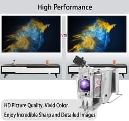 Vervangende Projectorlamp voor H5380BD X133PWH X1383WH X113PH X123PH X113H P1283 P1383W Beamer Lamp — thumbnail 4