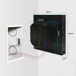 Slimme Thermostaat voor Elektrische Vloerverwarming, Digitale Programmeerbare Kamerthermostaat 16A, WiFi-elektrische verwarmingsthermostaat compatibel met Alexa, / — thumbnail 3