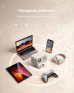 Beamer Netflix Ready - 1080p Full HD - 460 ISO Lumen - LED - Voor Thuisbioscoop En Gaming — thumbnail 4
