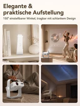 Beamer Draagbare Mini - 1500 Lumen Helderheid - 1080p Resolutie - LCD Scherm - Voor Thuisbioscoop En Presentaties — thumbnail 4