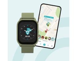 One2track Connect YOU Groen | GPS horloge voor kinderen | Videobel in HD, voeg vriendjes toe en zie altijd waar je kind is met de leukste smartwatch voor kinderen