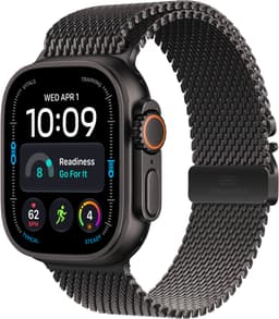 Apple Watch Ultra 4 49mm Zwart (Zwarte Milanese Band L) — thumbnail 1
