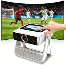 Beamer 1200 ANSI Lumen - Full HD 1080p Resolutie - LCD Scherm - WiFi 6 Bluetooth - Draagbare Thuisbioscoop Projector — thumbnail 1