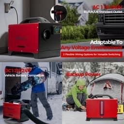 Dieselverwarmer – Camperverwarmer – Bootverwarmer – Garageverwarmer – 8 kW Vermogen – Bluetooth Bediening – Laag Brandstofverbruik — thumbnail 1