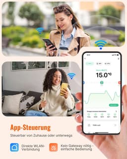 Slimme wifi-radiatorthermostaat, digitale verwarmingsthermostaat — thumbnail 4