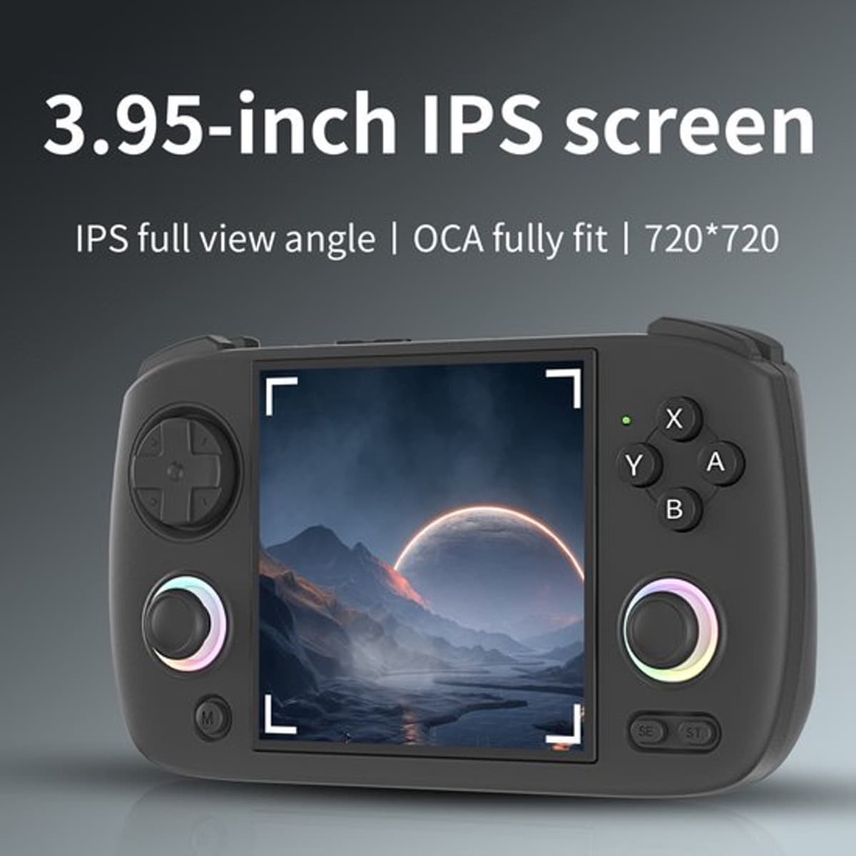 Retro Game Console Draagbaar - Zwart 64GB 5K Spellen - 3.95 Inch IPS Scherm - Kunststof - Voor Gaming En Entertainment — afbeelding 1