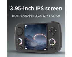 Retro Game Console Draagbaar - Zwart 64GB 5K Spellen - 3.95 Inch IPS Scherm - Kunststof - Voor Gaming En Entertainment