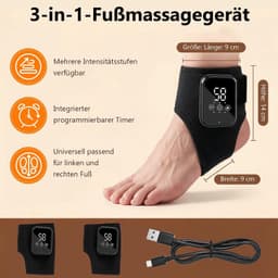 Apparaat met warmte, 3 massagemodi, 2000mAh accu, thuis & bureau, 2 stuks — thumbnail 2
