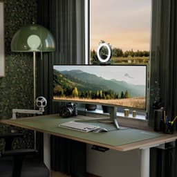 Arozzi Nova 49" v2 Gaming Monitor - Curved - DQHD VA - 165Hz - USB-C - Bosgroen — thumbnail 5