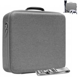 Speciale tas voor PS5 – PS5SLIM consoletas – Reistas – Gameaccessoires – Schok- en valbestendig EVA - 47*39*11 cm - Grijs — thumbnail 5