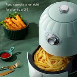 Kleine oven - Compact apparaat - Maaltijden bereiden - Nauwkeurige temperatuur - 2L inhoud - Zwart — thumbnail 3