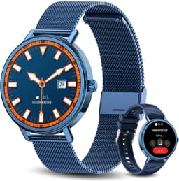 Blackview Slimme Horloges voor Dames - X30 - 1,26 "AMOLED Smartwatch Dames - Slaap & SpO2 Monitor - Fitnesstracker - Stijlvolle Smartwatch - Hartslagmeter - 100+ Sportmodel - Bluetooth Bellen- Stijlvol Slim Horloge - Android en iOS - Blauw — thumbnail 1