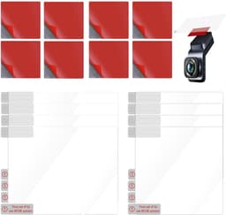 Dash Cam Stickers voor Auto's, 16 STKS Elektrostatische Film voor Dash Cam Dubbelzijdige Zelfklevende Pads Voorruit - ShopVlot — thumbnail 2