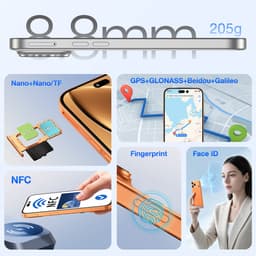 OUKITEL C17PLUS Smartphones 24GB RAM-256GB ROM-6.9 inch 120HZ HD-64MP AI Camera -5000mAh-Android16-4G — thumbnail 5