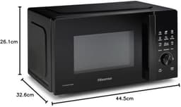 Zwarte magnetron - Solo-oven - Maaltijden snel opwarmen - 9 programma's - 20 liter - Zwart — thumbnail 3