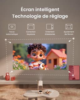 Draagbare Beamer 1080P FHD - Geïntegreerde App Voor Entertainment - 8W Dolby Audio - LCD Scherm - Voor Thuisbioscoop En Gaming — thumbnail 5