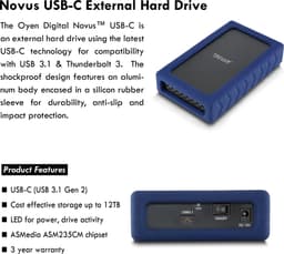 Oyen Digital Novus USB-C HDD - 10TB — thumbnail 9