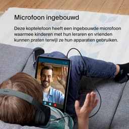 Koptelefoon kinderen met draad - Kinderkoptelefoon - Bedrade hoofdtelefoon - Veilig volume - School - Tablet - Laptop - Reizen - Muziek luisteren — thumbnail 5