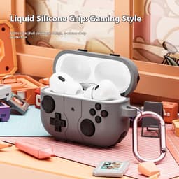 Telestore - hoesje geschikt voor AirPods 3 Pro soft case cover - zwart Game Console - TPU hoesje Beschermhoes - AirPods 3 Pro Cover - AirPods 3 Pro hoesje - Geschikt voor Apple Airpods 3 Pro - gel hoesje — thumbnail 4