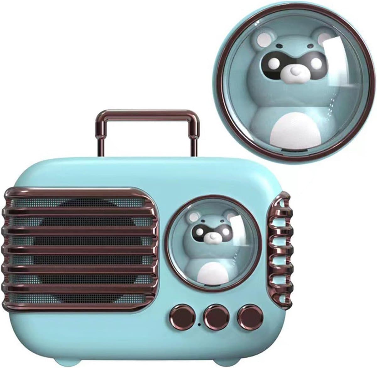 JeiibrZui Draadloze Bluetooth-Luidspreker - Mini Bluetooth Speaker - Draagbaar & Compact Met 400 mAh Batterij - 1 Stuk - Voor Thuis Of Buiten Gebruik - Groen — afbeelding 1