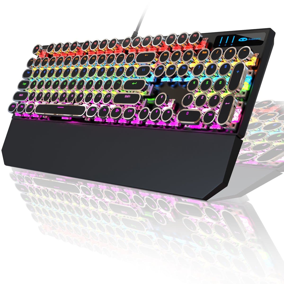MageGee MK-Storm - Mechanisch Gaming Toetsenbord - Gaming Keyboard - RGB - Incl. Polssteun — afbeelding 1