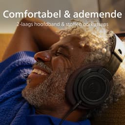 PHILIPS CENTURY RANGE - The Freddie - SHP9500CY/00 HiFi stereo hoofdtelefoon - over ear - 50mm neodymium drivers - 3 meter kabel - open klankkast - duurzame stalen lichtgewicht hoofdband - Bruin/Zwart — thumbnail 4
