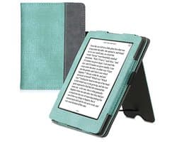 e-reader hoes met standaard voor Kobo Glo HD/Touch 2.0 - Mintgroen/Donkergrijs - Kunstleer