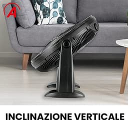 Vloerventilator met 5 Vleugels en 3 Snelheden - Stil, Handmatig en Verstelbaar — thumbnail 4