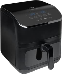 VIVAX Digitale Airfryer DFA-617DB - 6 liter - PFAS vrij - Groot - Heteluchtfriteuse - Zwart - Digital Touchscreen - Inclusief in hoogte verstelbaar Grillrack — thumbnail 3