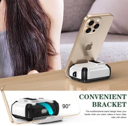 Sounix Hoesje geschikt voor Airpods Pro 1 / 2 - Met schoonmaak borstel - Airpods Pro Hoesje - Armor Case met Lock - Wit /Rose — thumbnail 4