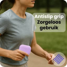 Hoesje - Geschikt voor Apple Airpods Pro 3 - Siliconen Hoes met Clip - Silicone Case Cover - Lila — thumbnail 5