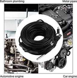 Portable USB Endoscope Inspection Camera with 5.5mm 20m Top LED Light for Smartphone/Tablet/Computer, Black — thumbnail 5
