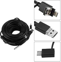 Portable USB Endoscope Inspection Camera with 5.5mm 20m Top LED Light for Smartphone/Tablet/Computer, Black — thumbnail 4
