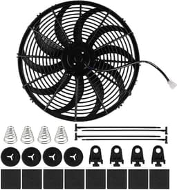 Universele autokoelventilator 16 inch 12V 120W met montageset voor auto en vrachtwagen — thumbnail 4