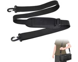 2stuk - Universele vervangende schoudertas Geschikt Voor laptop - Rugzak Accessoires - Tassen band - tassenriem - verstelbare schouderriem - Computertasriem - Gevoerde Metalen Haak - 160cm