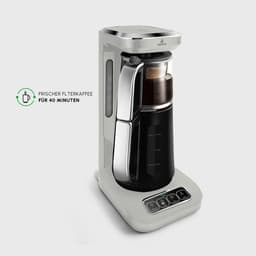Karaca Çaysever Robotea Pro 4 in 1 sprekende automatische glazen theemaker en filter koffiezetapparaat 2500W theemaker, Starlight, theemaker, Engels versie — thumbnail 5