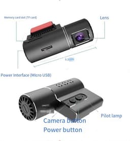 2K HD nachtzichtcamera, WiFi-verbinding, auto-DVR + spraakbesturing — thumbnail 3
