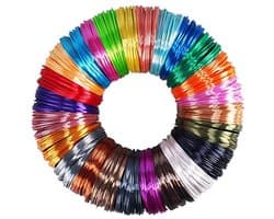 25 Kleuren Zijde Glanzende PLA Filament Monsterpakket voor 3D Printer en 3D Pen
