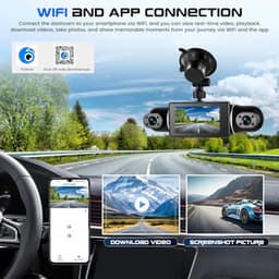 Mini-dashcam met 4 lenzen en 2K-resolutie voor voertuigen — thumbnail 2