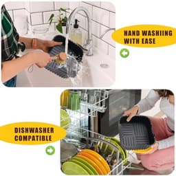 Herbruikbare Siliconen Vorm voor Airfryer - 20 x 20 cm - 2 Stuks — thumbnail 3