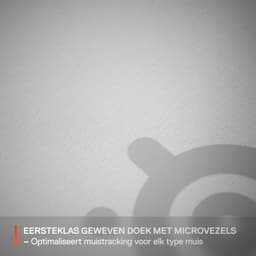 SteelSeries QcK Large Gaming Mousepad — 45 cm x 40 cm — White — thumbnail 4